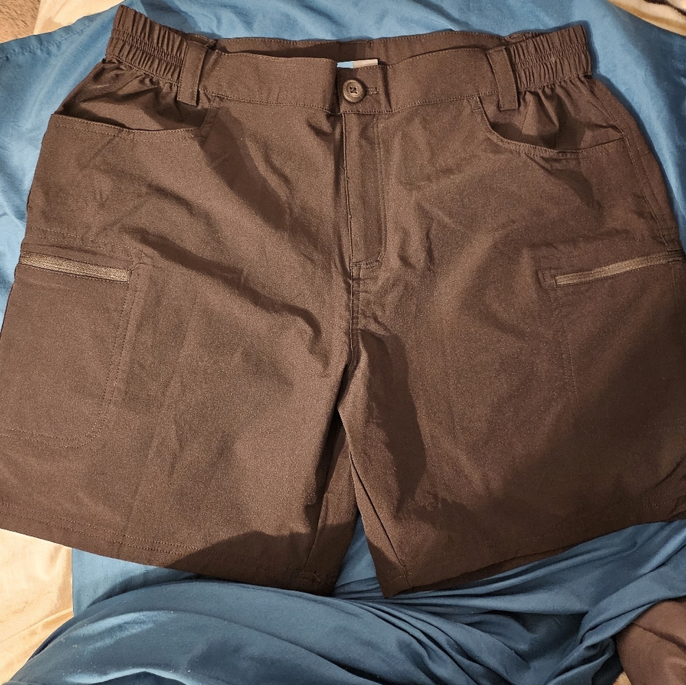 Willit Womens Black Cargo Shorts‎ UPF 50 Hiking Golf SPF Stretch Sz L